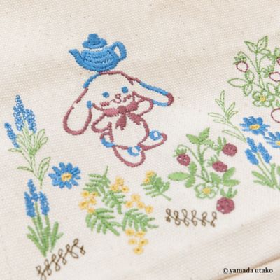 プッペ＆バジーガーデン刺繍ミニトート（８２１８１４０３）