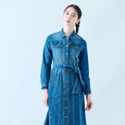 極美品 ローズティアラ 大きいサイズ デニムワンピース ロングだけど 42サイズ 極美品 ローズティアラ 大きいサイズ デニムワンピース ロング