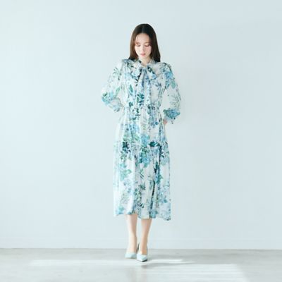 アジサイプリントワンピース（83011604） | Rose Tiara (Women