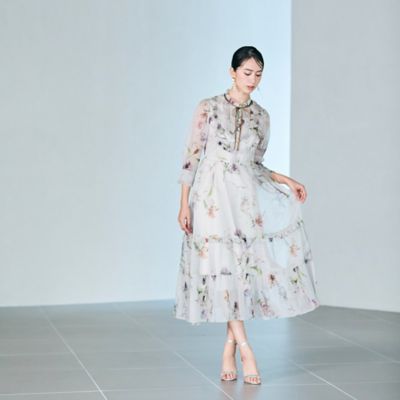 【大人百花掲載】ボタニカルプリントワンピース（８３０１２５０１）