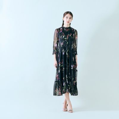 【大人百花掲載】ボタニカルプリントワンピース（８３０１２５０１）