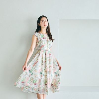 トロピカル刺繍ワンピース（８３０１２５０３）