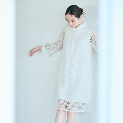 週末SALE新品ローズティアラ42サイズ レースワンピース ラグジュアリーレースワンピース（83012601） | Rose Tiara