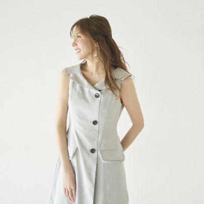 モデル美香×Audie a Muses】ラップ風デザインワンピース