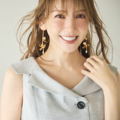 モデル美香×Audie a Muses】ラップ風デザインワンピース