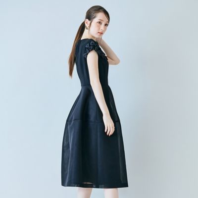 リボン付き異素材ワンピース（83012607） | Rose Tiara (Women