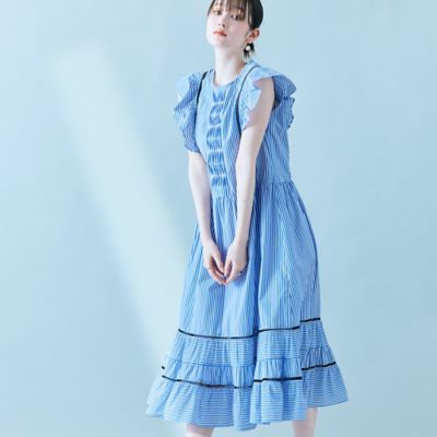 レース襟ワンピース（51015404） | Rose Tiara (Women