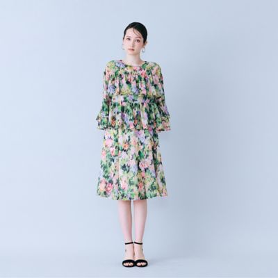 モザイクフラワープリントワンピース（83013604） | Rose