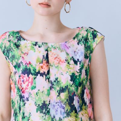 モザイクフラワープリントワンピース（83013604） | Rose