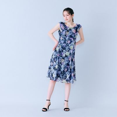 モザイクフラワープリントワンピース（83013604） | Rose