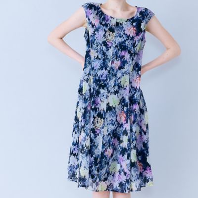モザイクフラワープリントワンピース（83013604） | Rose