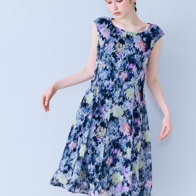 モザイクフラワープリントワンピース（83013604） | Rose