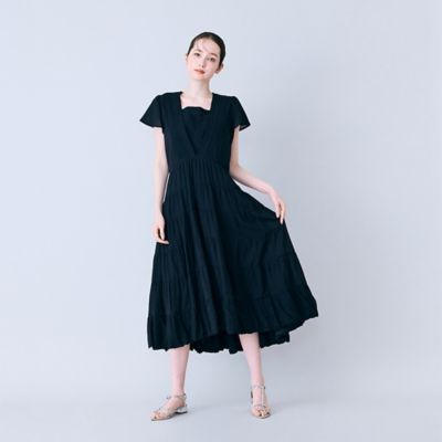 ピンタック綿シフォンワンピース（83013606） | Rose Tiara