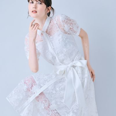 刺繍レースシャツワンピース（83013610） | Rose Tiara (Women