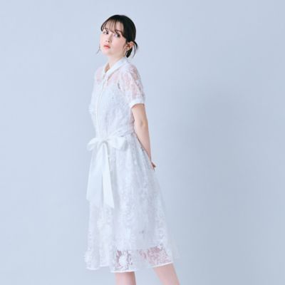 刺繍レースシャツワンピース（83013610） | Rose Tiara (Women