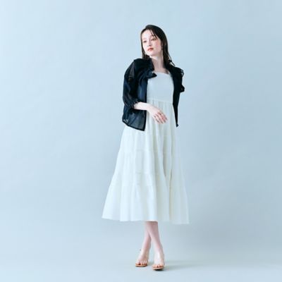 極美品Rose Tiara チュニックワンピース　ティアード　プリーツ　大きめ ランダムプリーツティアードワンピース（83014502