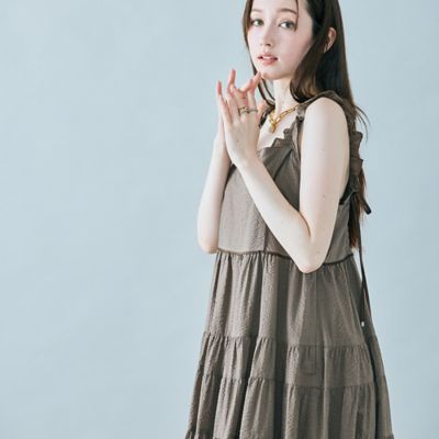 ランダムプリーツティアードワンピース（83014502） | Rose