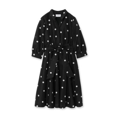 シャツ風ドットワンピース（83014505） | Rose Tiara (Women