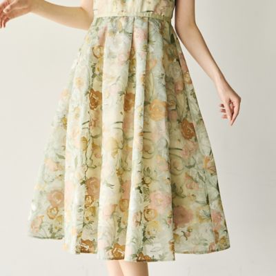 アールヌーボー調刺繍ワンピース（83015501） | Rose Tiara