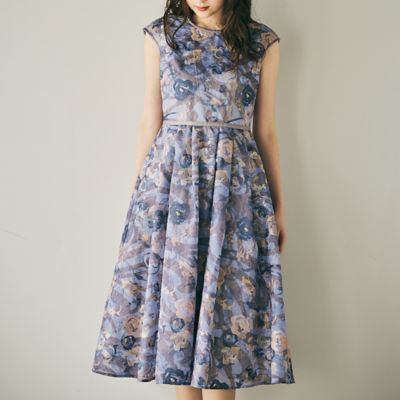 アールヌーボー調刺繍ワンピース（83015501） | Rose Tiara