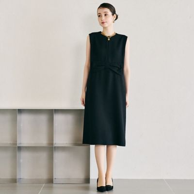No.1458 新品ローズティアラバックリボン付ワンピース50ネイビー No.1458 新品ローズティアラバックリボン付ワンピース50ネイビー