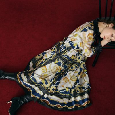 ジュエリープリントワンピース（83016501） | Rose Tiara