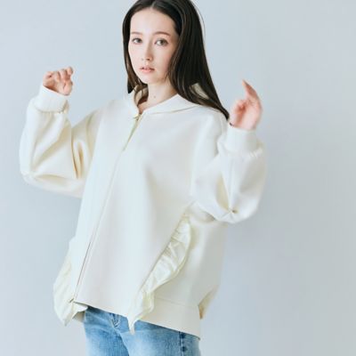 はな！大きい46サイズ、毛100%【Rose Tiara】パーカーフード オーバーサイズフード付きパーカー（82126402） | Rose Tiara