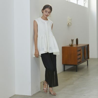 ＜Rose Tiara (Women/大きいサイズ)＞リネンライクティアードブラウス（８３０３２４１０）