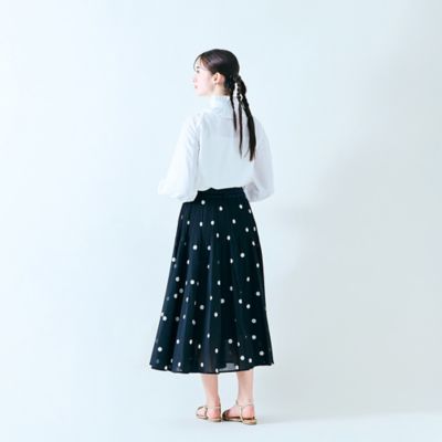 フリルカラー胸元タックブラウス（８３０３２５０４）