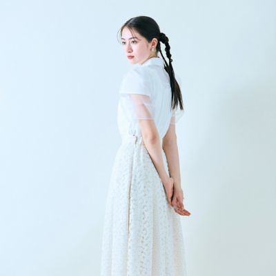 衿ビジューブラウス（８３０３２５１３）