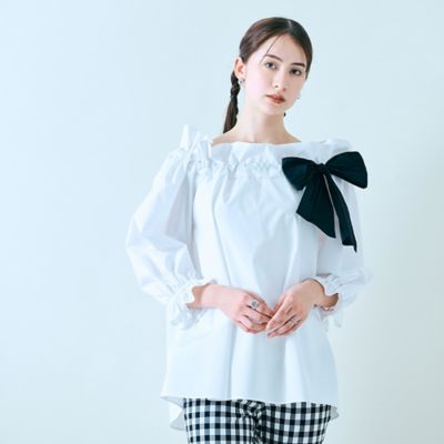Rose Tiara (Women/大きいサイズ)/ローズティアラ(大きいサイズ) ビックリボンプルオーバー/M-StyleLuxeコラボ(83032521)
