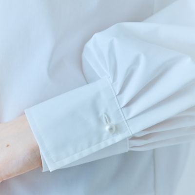 リボン付きシャツブラウス（83032606） | Rose Tiara (Women