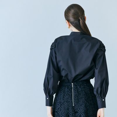 リボン付きシャツブラウス（83032606） | Rose Tiara (Women 