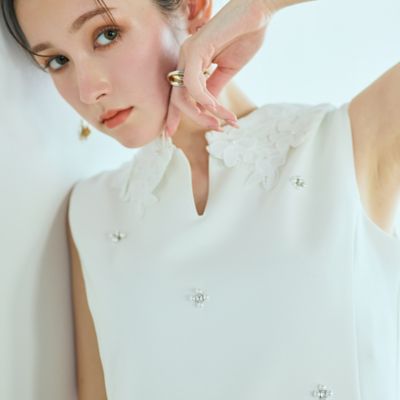 ＜Rose Tiara (Women/大きいサイズ)＞２ＷＡＹノースリーブブラウス（８３０３２６０７）