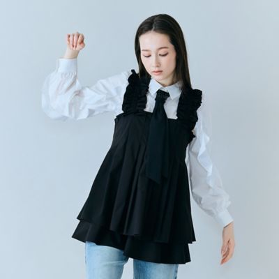 ＜Rose Tiara (Women/大きいサイズ)＞タックデザインビスチェ（８３０３２６０９）