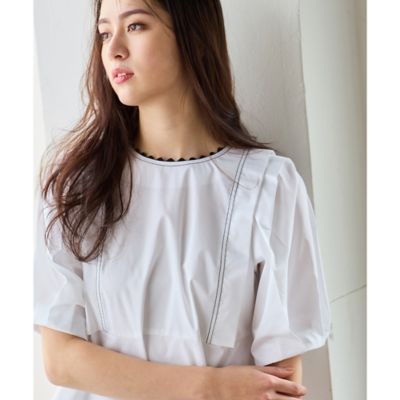 タック袖ブラウス（83033408） | Rose Tiara (Women/大きい