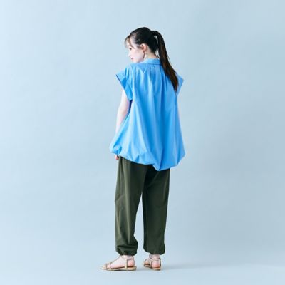 裾バルーンリボンタイ付きブラウス（８３０３３５０２）