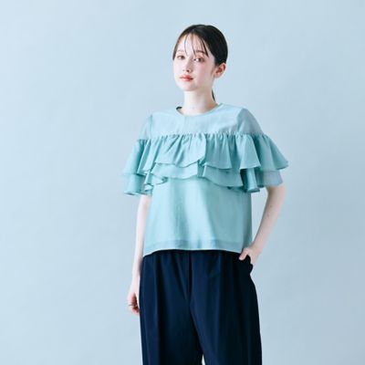 mideal ティアードスリーブブラウス ティアードスリーブブラウス