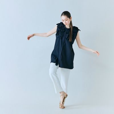 本日限定お値下げ【IENA】リボンノースリーブブラウス✨ リボンノースリーブブラウス（83033605） | Rose Tiara (Women