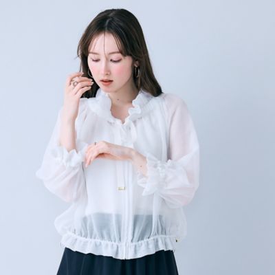 ＜Rose Tiara (Women/大きいサイズ)＞ライトメッシュブルゾン（８３０３３６１３）