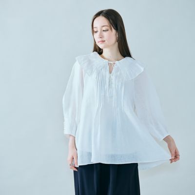 オーバーピンタックブラウス（８３０３４５０８）