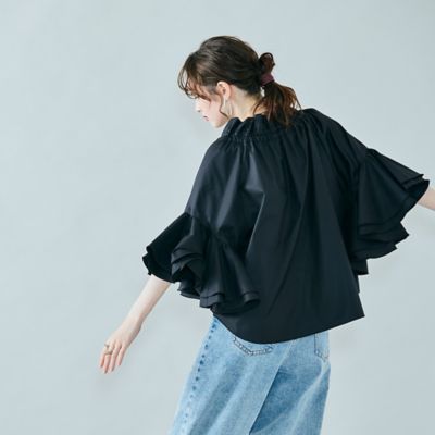 ラッフルスリーブブラウス（８３０３４５１０）