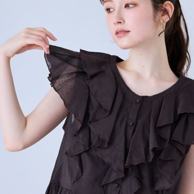 前開きフロントダブルフリルブラウス（83034603） | Rose