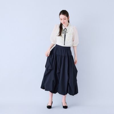 リボン付きブラウス（83034613） | Rose Tiara (Women/大きい