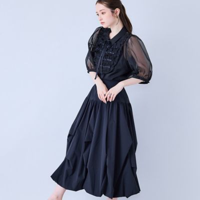 リボン付きブラウス（83034613） | Rose Tiara (Women/大きい