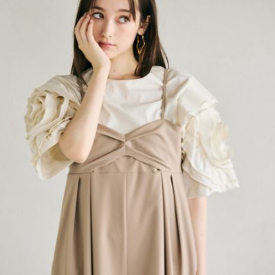 Rose Tiara ローズテイアラ ブラウス フリル 42 大きいサイズ 新作】ビックカラーブラウス | Rose Tiara【ローズティアラ】
