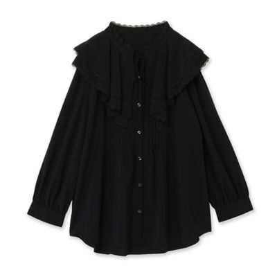 「断捨離」始めます！☆shosaton☆美品ローズティアラ大きいサイズ5 オーバーカラーブラウス（83035505） | Rose Tiara