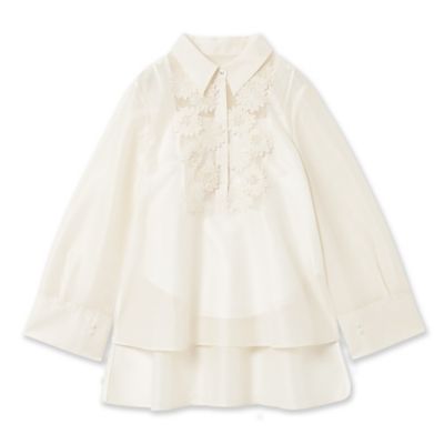 立体フラワーモチーフ付きブラウス（83035509） | Rose Tiara