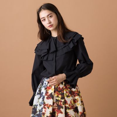 【雑誌掲載】タックカラーブラウス（８３０３６４０３）