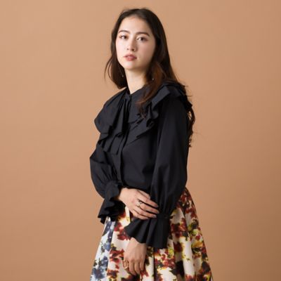 【雑誌掲載】タックカラーブラウス（８３０３６４０３）